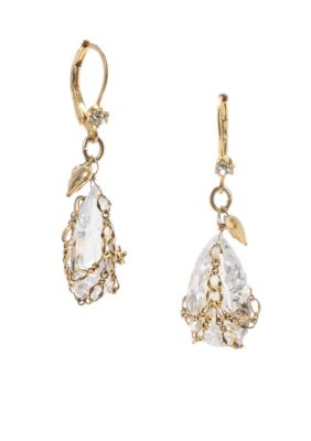 Betsey Johnson Briolette Crystal Drop Earring