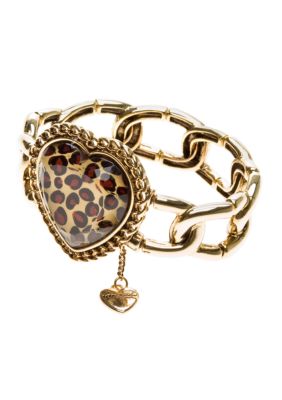 Betsey Johnson Heart Stretch Bracelet