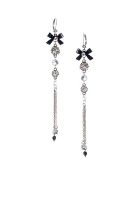 Betsey Johnson Crystal Linear Earring