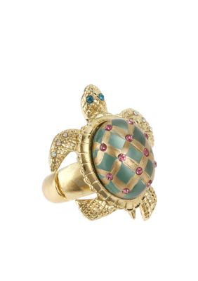 Betsey Johnson Turtle Stretch Ring
