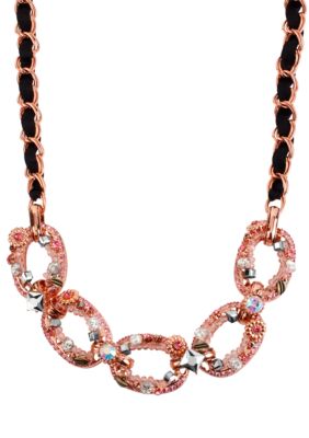 Betsey Johnson Link Frontal Necklace
