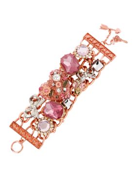 Betsey Johnson Vintage Heart Toggle Bracelet