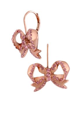 Betsey Johnson Bow Drop Earrings