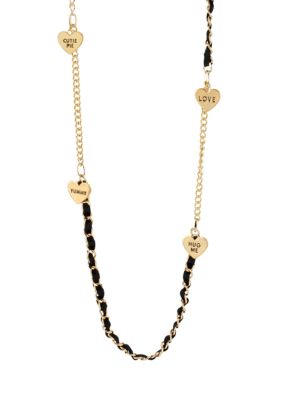 Betsey Johnson Multi Heart Long Necklace