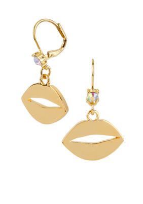 Betsey Johnson Lips Drop Earrings