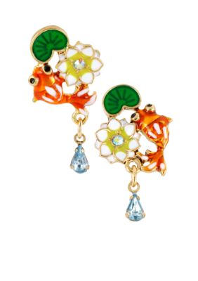 Betsey Johnson Koi Fish Stud Earrings