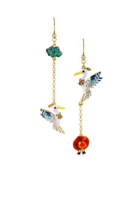 Betsey Johnson Pelican Mismatch Earrings