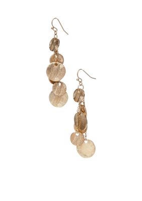 New Directions Linear Disc Earrings