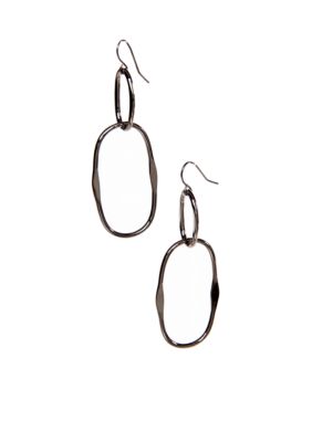 New Directions Oval Hoop Earrings
