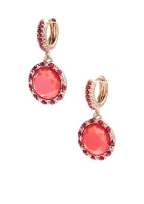 New Directions&reg; Circle Stone Drop Earrings