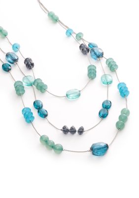 New Directions Multi Row Beaded Necklace