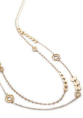 New Directions&reg; Disc and Swirl Necklace