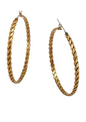 BCBGeneration Gold Hoop Earrings