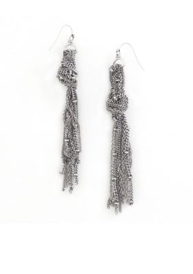 BCBGeneration Generation Fringe Knot Earring