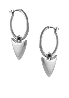 BCBGeneration Beatrix Kiddo Silver Arrow Hoop Earrings