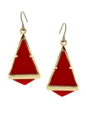 BCBGeneration Beatrix Kiddo Coral Drop Earrings