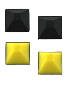 BCBGeneration Black and Yellow Earrings Duo