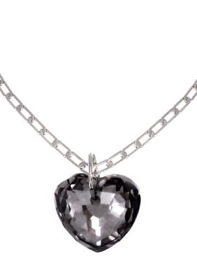 BCBGeneration Faceted Stone Heart Pendant