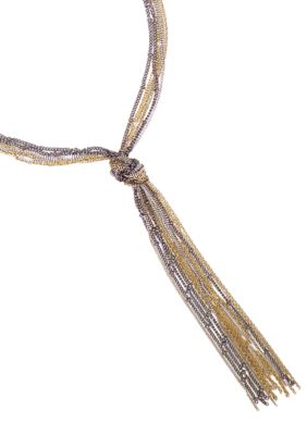 BCBGeneration Fringe Chain Necklace