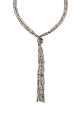 BCBGeneration Generation Knotted Fringe Necklace