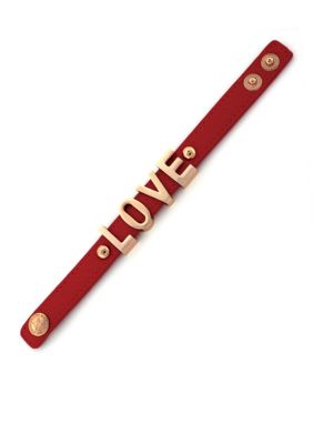 BCBGeneration Coral and Rose Gold Love Affirmation Bracelet