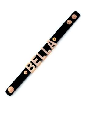 BCBGeneration Black and Rose Gold Bella Affirmation Bracelet
