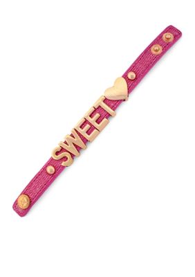 BCBGeneration Canvas Affirmation Bracelet
