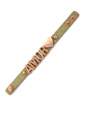 BCBGeneration Canvas Affirmation Bracelet
