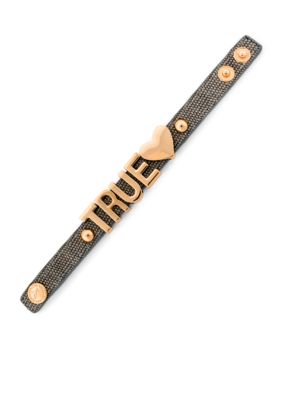 BCBGeneration Canvas Affirmation Bracelet