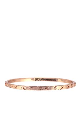 BCBGeneration Rose Gold Chevron Bangle