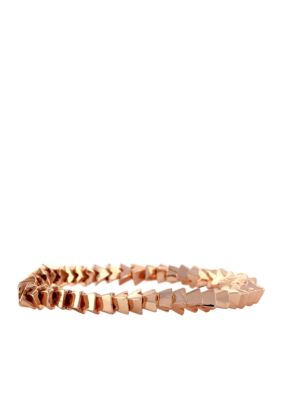 BCBGeneration Rose Gold Apache Pyramid Stretch Bracelet