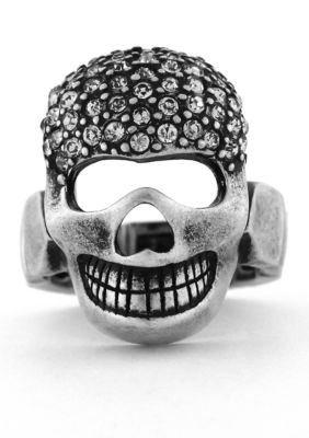 BCBGeneration Silver Skull Ring