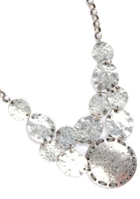 Ruby Rd Disc Statement Necklace 