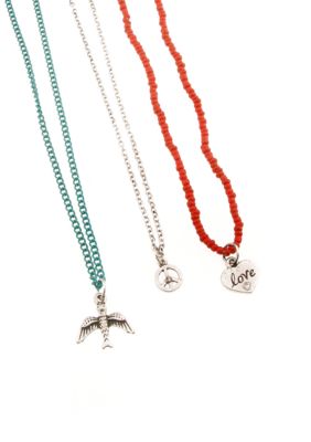 Red Camel 3 Piece Charm Necklace