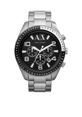 Armani Exchange AX Men's Red Silicone Strap Zacharo Chronograph Watch