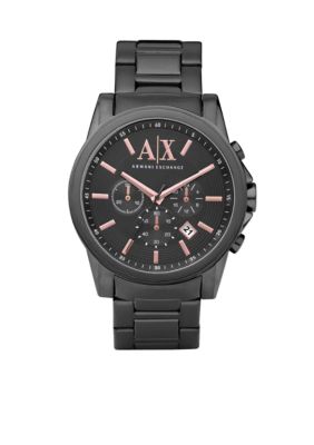 Armani Exchange AX Men's Grey Stainless Steel Bracelet