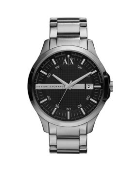 Armani Exchange AX Whitman Classic Stainless Steel Men's Watch with Black Dial