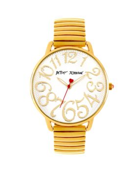 Betsey Johnson Gold Tone Expansion Band