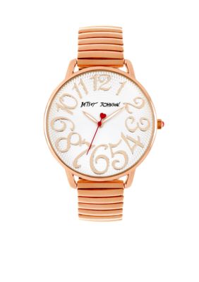 Betsey Johnson Rose Gold Tone Expansion Band