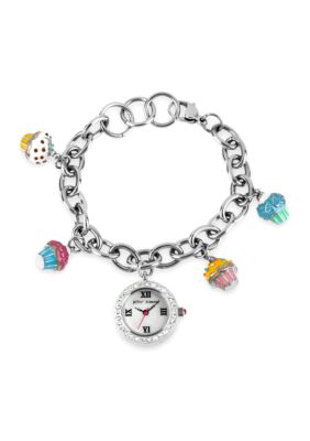 Betsey Johnson Cupcake Charm Bracelet