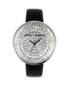 Betsey Johnson Pave Dial Watch