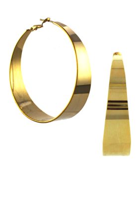 Vince Camuto Gold Tapered Hoop