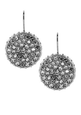 Vince Camuto Stone Items Light Rhodium Drop Earring