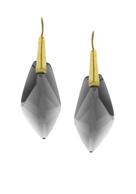 Vince Camuto Gold and Black Diamond Drop Earring
