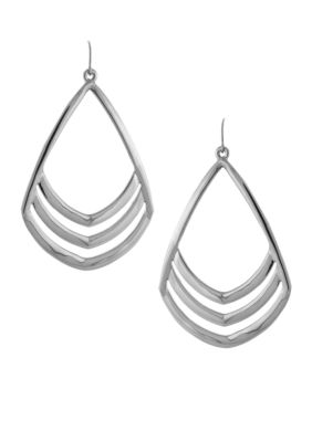 Vince Camuto Silver Tone Drop Earrings