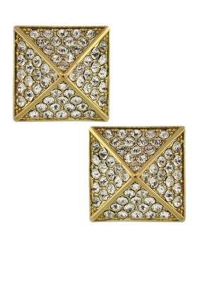 Vince Camuto Gold/Crystal Stud Earring