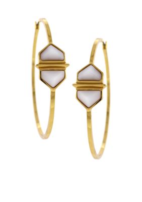 Vince Camuto Hidden Gem Hoop Earrings