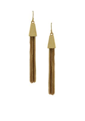 Vince Camuto Gold Tassel Earrings