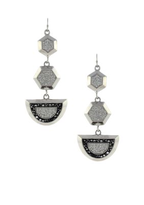 Vince Camuto Silver Holiday Earrings