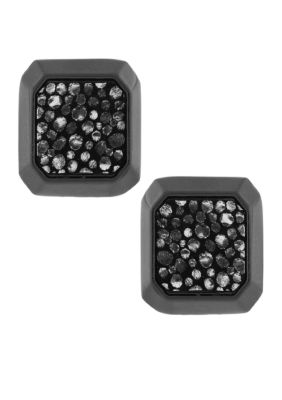 Vince Camuto Silver Holiday Post Earrings